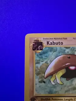 1st Edition Kabuto 50/62 Fossil Set Rare Vintage 1999 Pokemon Card - NM - Image 2