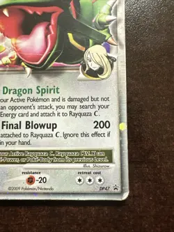 Rayquaza C Lv. X DP47 DMG Pokemon TCG Diamond & Pearl Black Star Promo Cynthia - Image 4
