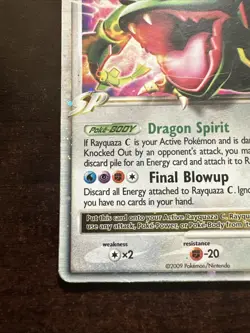 Rayquaza C Lv. X DP47 DMG Pokemon TCG Diamond & Pearl Black Star Promo Cynthia - Image 5