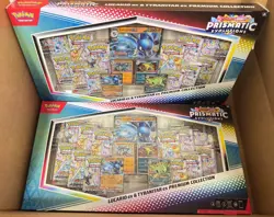 Pokemon Prismatic Lucario EX and Tyranitar EX Premium Collection ( LOT OF 2 ) - Image 1