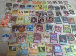 Pokemon, Yu-Gi-Oh and NBA basketball trading cards, vtg. and new, Holo/non Holo - Image 1