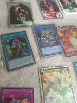 Pokemon, Yu-Gi-Oh and NBA basketball trading cards, vtg. and new, Holo/non Holo - Image 3