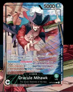 PSA Magazine + Promo - One Piece Dracule Mihawk Leader Card OP14-020 PRE-ORDER - Image 1