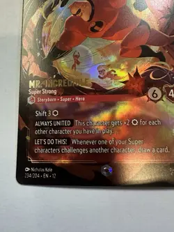 Mr. Incredible Super Strong 234/204 EN 12Enchanted Wilds Unknown Disney Lorcana - Image 4