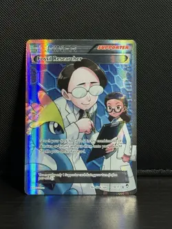 Fossil Researcher Full Art 110/111 XY Furious Fists Ultra Rare Holo Card - Image 1