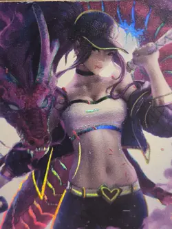 Extravagant Feast Card Anime Waifu Goddess Story Akali BOX HIT League of Legends - Image 5