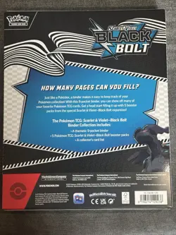 ⬛⚡Pokemon TCG - Black Bolt Binder Collection - Brand New & Sealed - Image 2