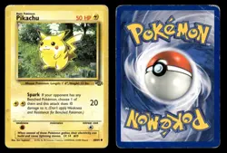 Pikachu 60/64 Unlimited Common Jungle Pokemon Card - 5 - Image 1