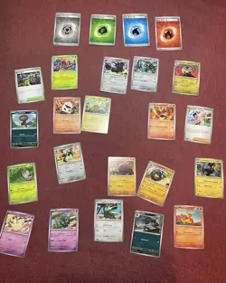 SV09: Journey Together Bulk Lot #1 - No Duplicates, 2 Trainer Cards, 4 Energies - Image 1