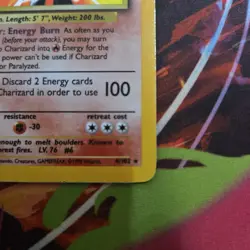 Charizard 4/102 Base Set Holo Rare Pokemon Card WOTC MP - Image 4