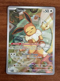 Pokemon TCG Scarlet & Violet Prismatic Evolutions Eevee 173 ETB Promo - Image 1