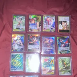 Bandai One Piece Card Game & Pokemon TCG Lot 14 Japanese Holo/Foil Full Art - Image 3