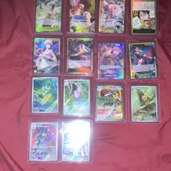 Bandai One Piece Card Game & Pokemon TCG Lot 14 Japanese Holo/Foil Full Art - Image 4