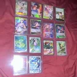 Bandai One Piece Card Game & Pokemon TCG Lot 14 Japanese Holo/Foil Full Art - Image 5