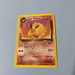 Pokemon Card Non-Holo Dark Flareon English 35/82 Pokemon Rocket - Image 1