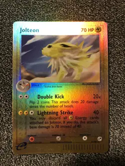 Jolteon 6/100 EX Sandstorm Reverse Holo LP Pokemon Card Eeveelution TCG - Image 1