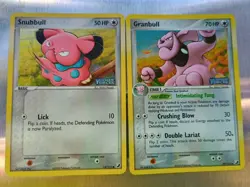Pokemon Cards Snubbull & Granbull Ex Unseen Forces Reverse Holo Stamped - Image 1