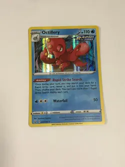 Pokemon Card Battle Styles Holographic Bleed Error Octillery 037/163 NM - Image 1