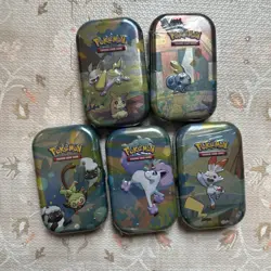 Pokemon TCG Galar Pals Mini Tins Complete Set Of 5 2020 H24 - Sealed - Image 1