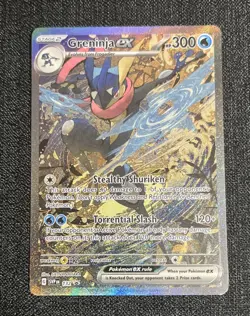 Greninja ex 132 Sv: Scarlet & Violet Promo Cards SIR Holo Pokemon Card NM TCG - Image 1