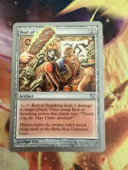 MTG Rod of Spanking - LP Unhinged 127/140 - Magic: The Gathering - Image 1