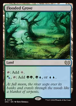 MTG Flooded Grove ** Duskmourn: House of Horror Commander ** English - Image 1