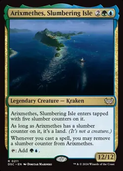 MTG Arixmethes, Slumbering Isle ** Duskmourn Commander ** English - Image 1