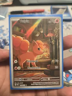 Pokemon Mega Evolution Vulpix IR 138/132 NM Pack Fresh English - In Hand - Image 5