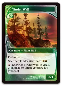 Tinder Wall (Future Sight) #215 (Foil) (NM) Mystery Booster 2 MB2 Magic MTG - Image 1