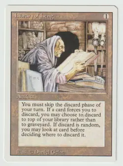 Magic the Gathering MTG 3rd Editon Revised Library of Leng Artifact Uncommon NM - Image 1