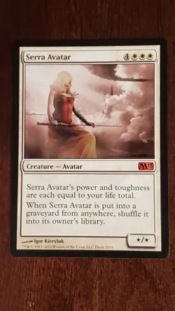 Serra Avatar Duels of the Plansewalkers 2013 EX/LP #2 MTG Promos Mythic - Image 1