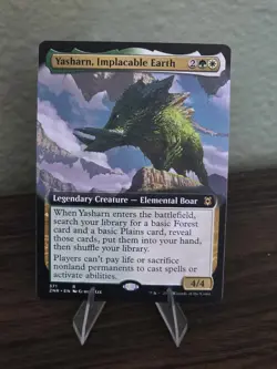 MTG Yasharn, Implacable Earth (Extended Art) Zendikar Rising Regular - Image 1
