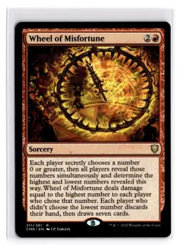 Wheel of Misfortune 211 Rare Commander Legends Magic: The Gathering Near Mint - Image 1