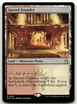 Sacred Foundry #285 (NM) Ravnica Remastered RVR Magic MTG - Image 1