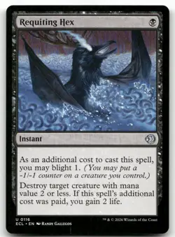Requiting Hex #116 (NM) Lorwyn Eclipsed ECL Magic MTG - Image 1