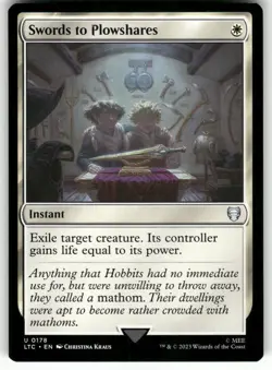 Swords to Plowshares #178 (NM) Lord of the Rings LTC Magic MTG - Image 1