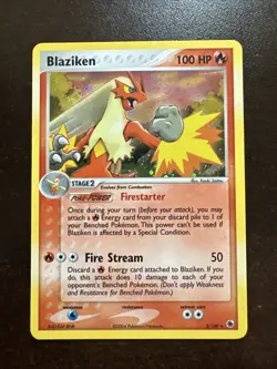 Blaziken 3/109 Holo LP Pokemon TCG EX Battle Stadium (see Pics) - Image 1