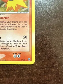 Blaziken 3/109 Holo LP Pokemon TCG EX Battle Stadium (see Pics) - Image 4