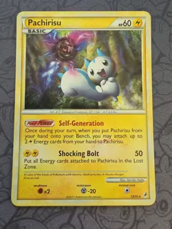 Pokemon: Pachirisu #18/95 Call of Legends 2011 Holo Rare Vintage - MP - K28 - Image 1