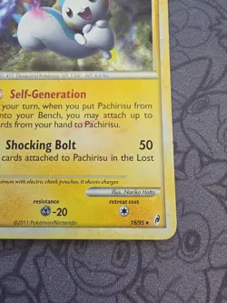 Pokemon: Pachirisu #18/95 Call of Legends 2011 Holo Rare Vintage - MP - K28 - Image 5