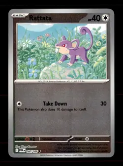 Rattata 060/088 Common Perfect Order Pokemon Reverse Holo Near Mint - Image 1