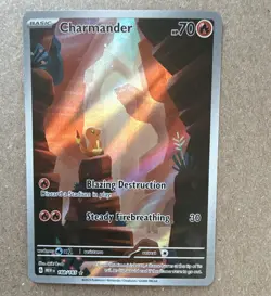 Pokemon TCG Charmander 168/165 SV Scarlet & Violet 151 IR Full Art Holo EN 2023 - Image 1