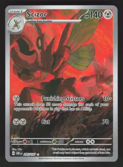 Scizor 205/197 Pokemon TCG SV03: Obsidian Flames VLP - Image 1