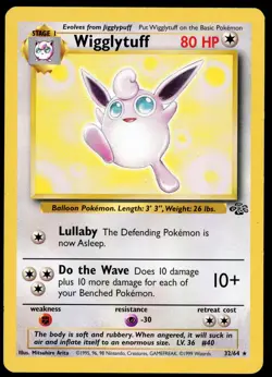 Wigglytuff 32/64 - Pokemon Jungle - Rare - MP - Image 1