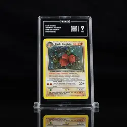 Pokemon English Dark Dugtrio (6) - Team Rocket (TR) 06/82 / Holo Rare TAG 9 - Image 1