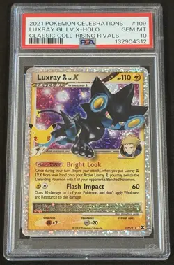 PSA 10 Luxray GL LV.X 109/111 Celebrations 25th Anniversary Pokemon Fast Ship - Image 1