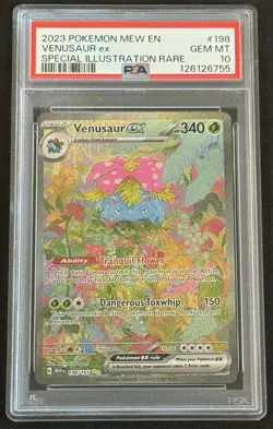PSA 10 Venusaur EX 198/165 Pokemon 151 English - Image 1