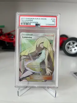 2017 Pokemon Sun & Moon Full Art Lusamine Crimson Invasion #110 - PSA 9 - Image 1