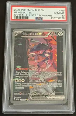 Pokemon Genesect ex 169/086 PSA 10 Black Bolt Fast Ship - Image 1