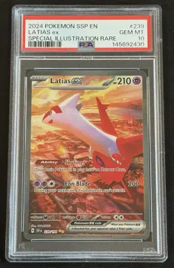 PSA 10 Latias ex 239/191 Pokemon Surging Sparks - Image 1